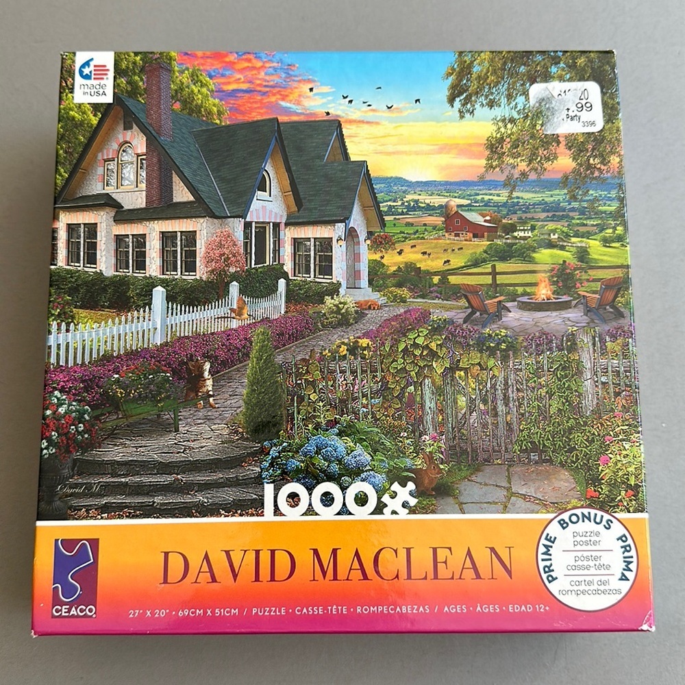 CEACO 1000pc David Maclean pastoral landscape and garden puzzle